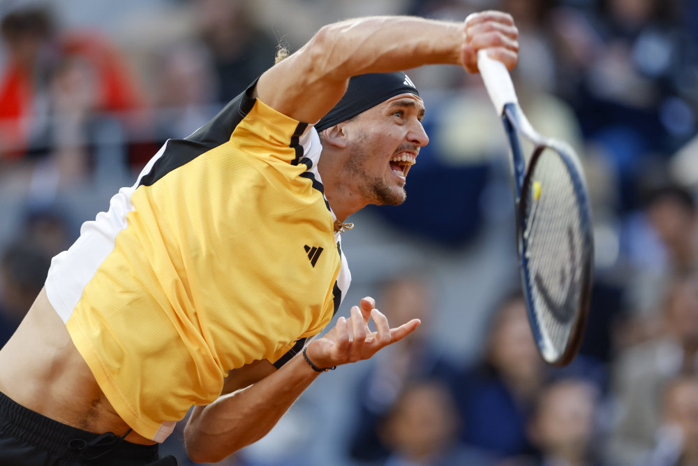 法网力克澳网,兹维列夫刷新纪录 法网力克澳网,兹维列夫刷新纪录